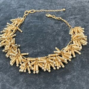 Sparkly Matchstick faux pearl necklace.